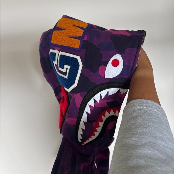 BAPE Color Camo Shark Full Zip Hoodie - Picture 9 of 11